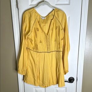 O'Neill Yellow Tunic Shorts Romper Size Medium